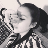 日系女漫头像黑白 图片 6